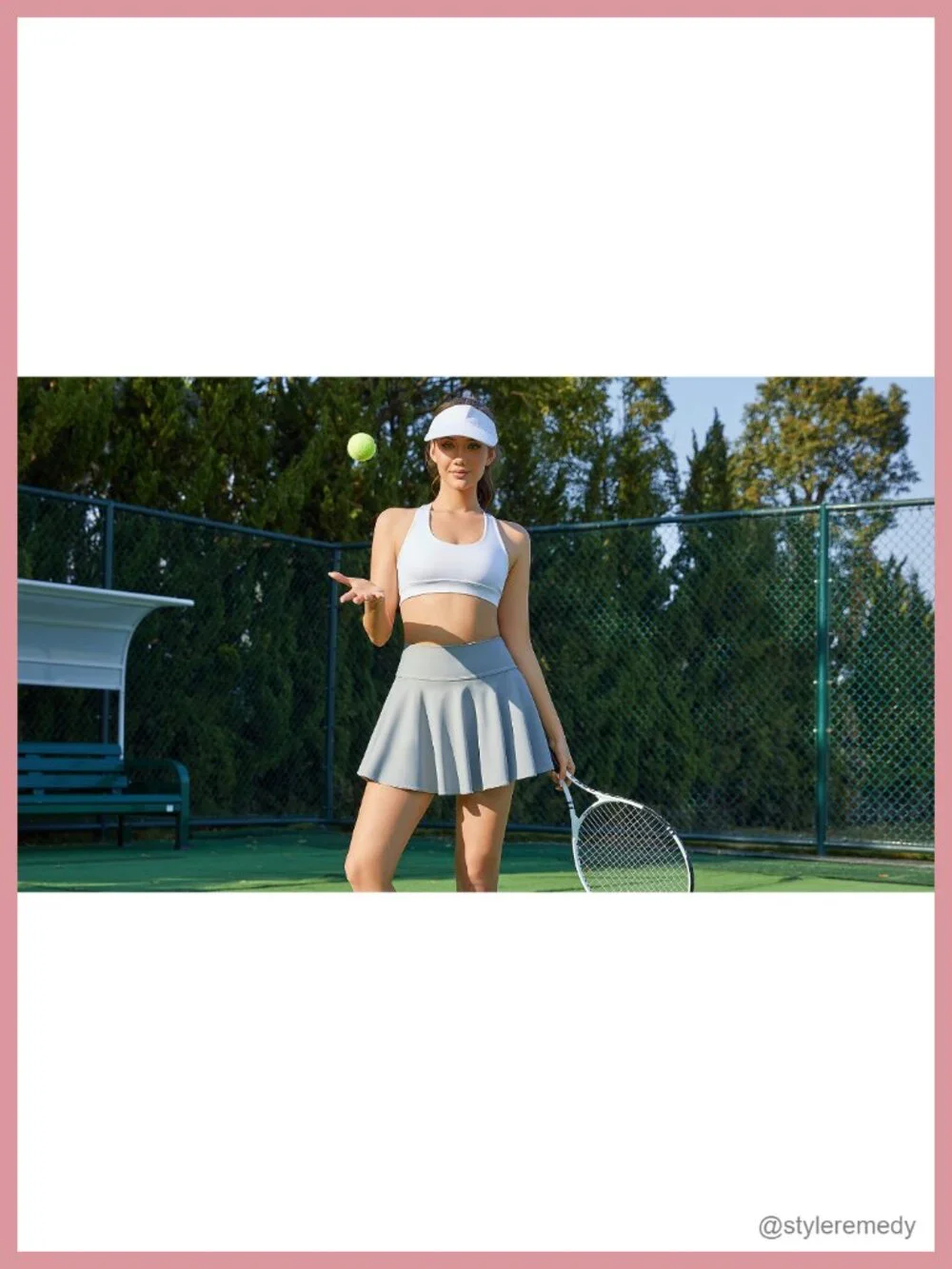 Pleated High Waist Skorts with Pockets - Athletic Tennis Golf Pickleball Skirt